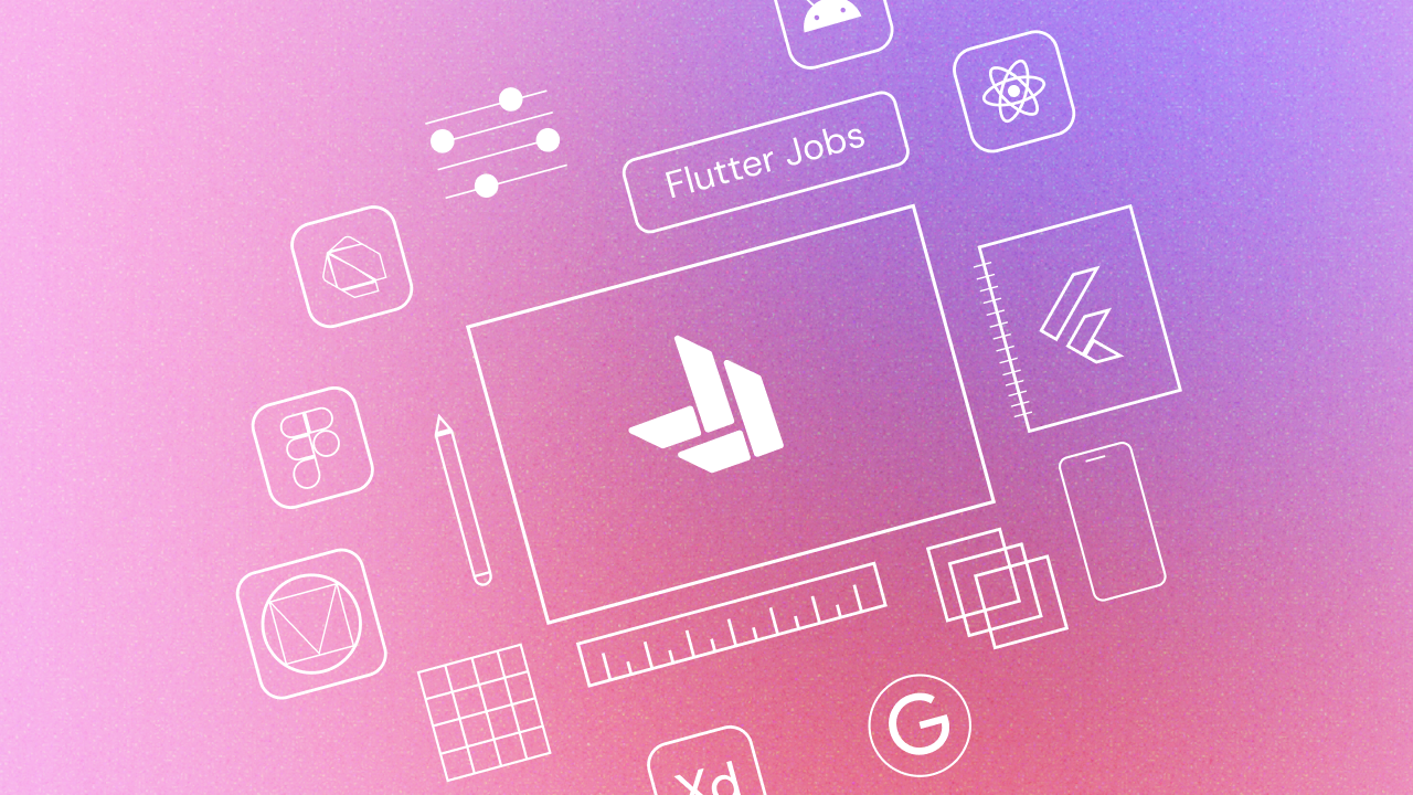 Flutter Jobs cover image designed by Brewnbeer | Aditya Sutar